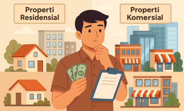 Properti Komersial vs Residensial